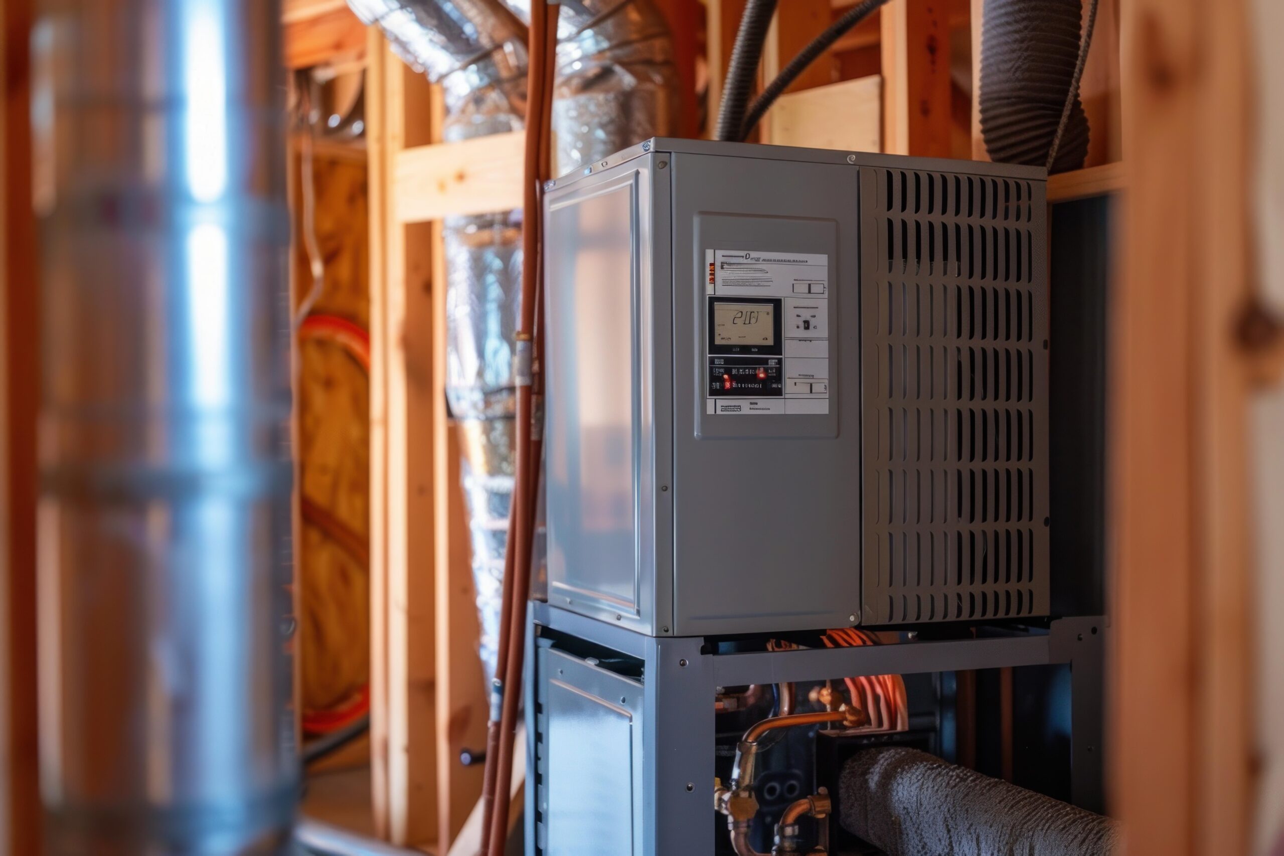 Heating equipment installed inside a home