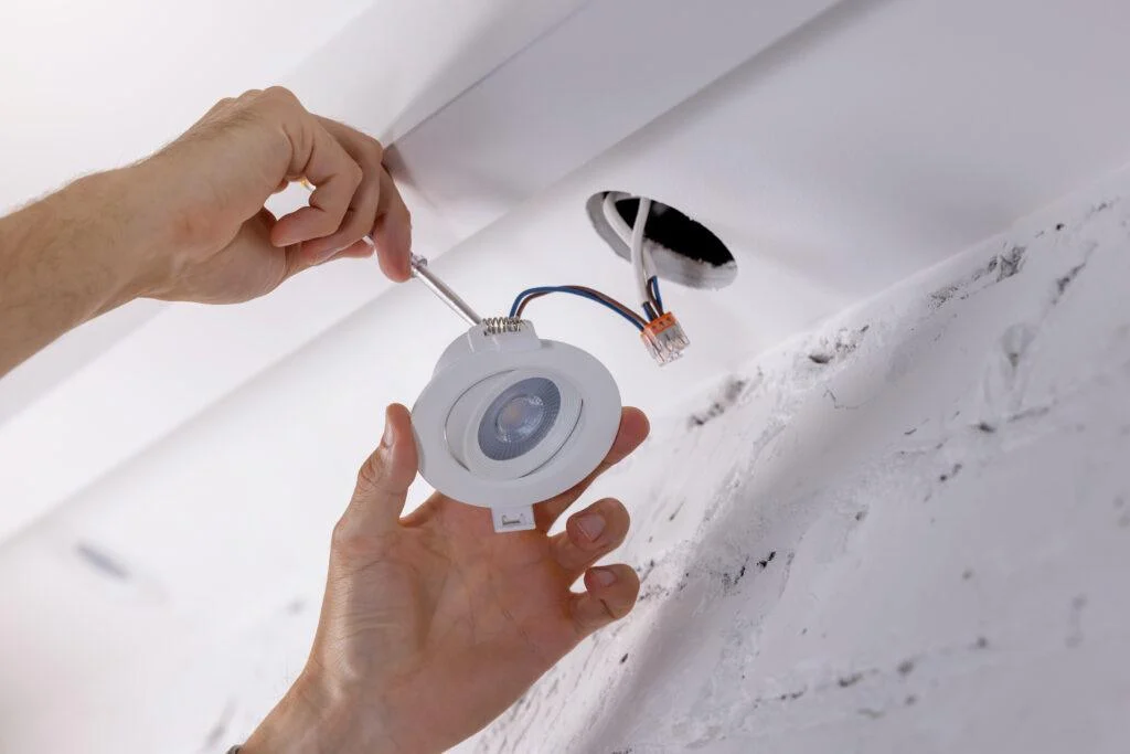 Recessed Lighting being installed
