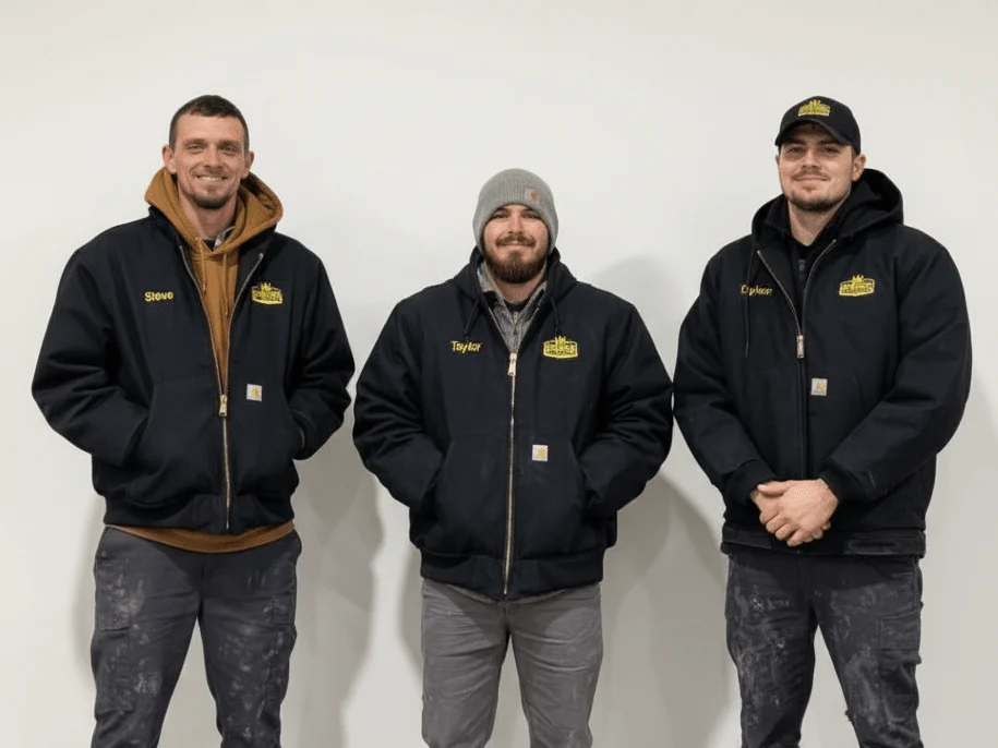 Three Davison Home Services team members standing together