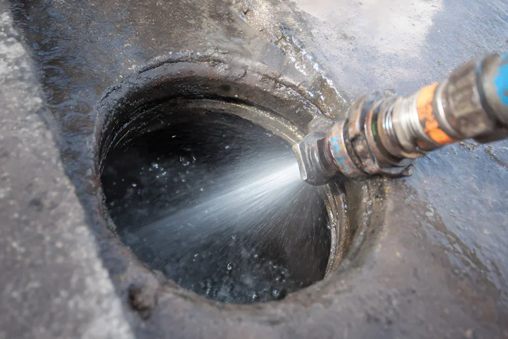 active hydro jet in sewer line